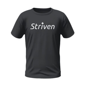 Round Neck Grey T-shirt with Striven Logo