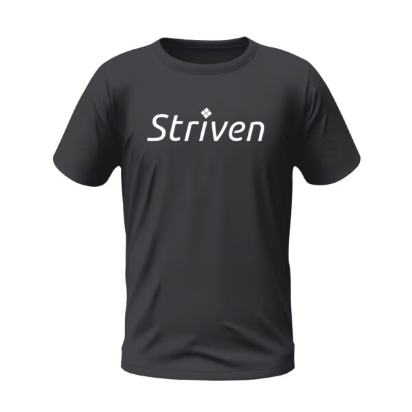 Round Neck Grey T-shirt with Striven Logo