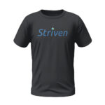 Round Neck Dark Grey T-shirt with Striven Logo