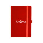 Red Diary With Striven Logo