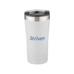 Travel Sipper Mug White with Striven Logo