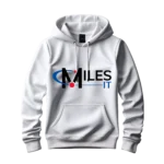 White Hoodie With MilesIT Logo