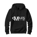 Black Hoodie With MilesIT Logo