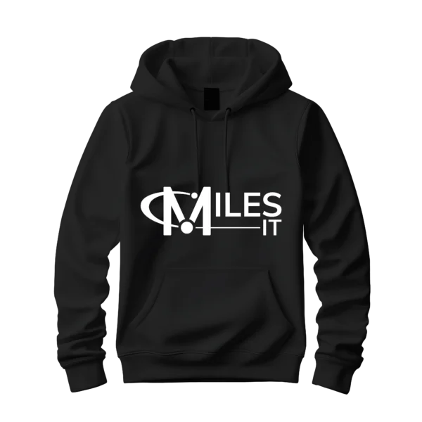 Black Hoodie With MilesIT Logo