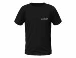Round Neck Black T-shirt with Striven Small Logo