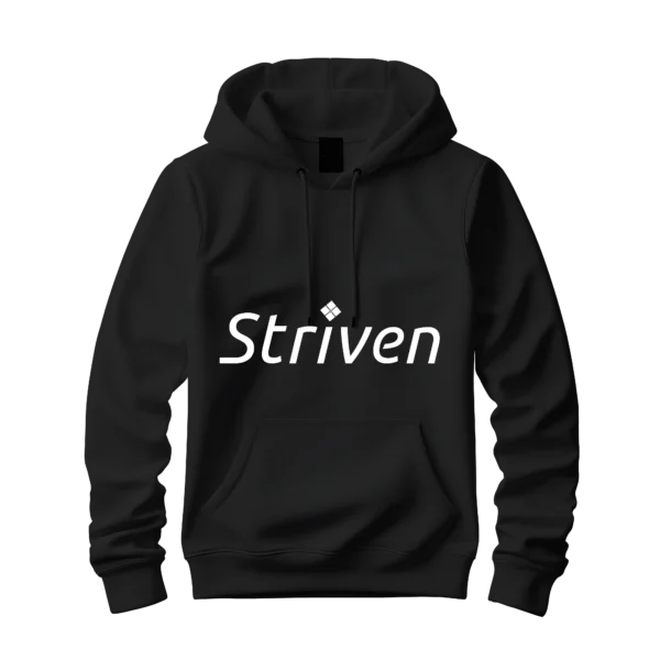 Black Hoodies With Striven Logo