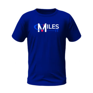 Round Neck Blue T-shirt with MilesIT Logo