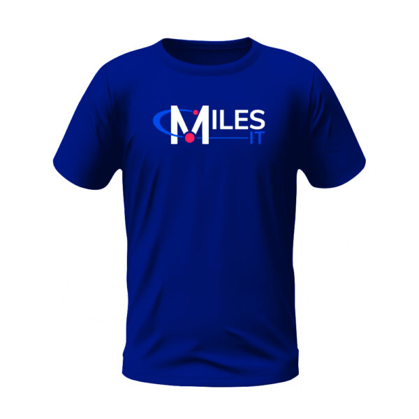 Round Neck Blue T-shirt with MilesIT Logo