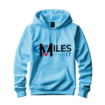 Light Blue Hoodie with MilesIT Logo