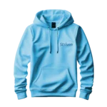 Light Blue Hoodie with Striven Small Logo