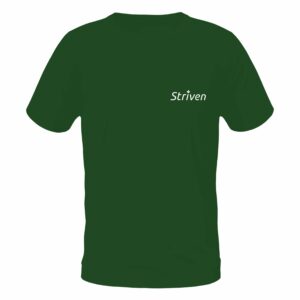 Round Neck Green T-shirt with Striven Small Logo