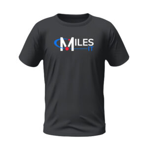 Round Neck Grey Neck T-shirt with MilesIT Logo