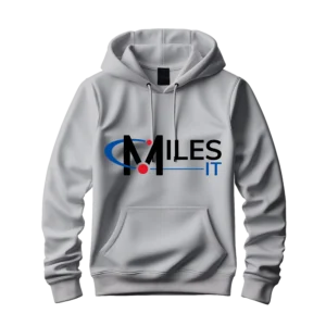 Grey Hoodie With MilesIT Logo
