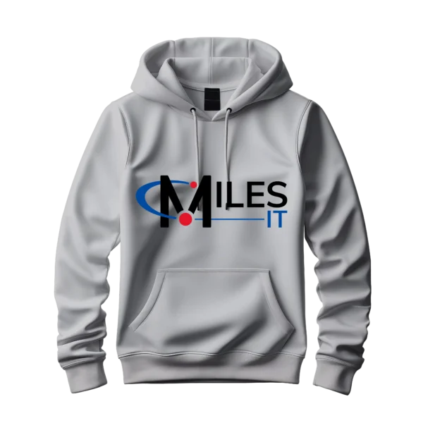 Grey Hoodie With MilesIT Logo