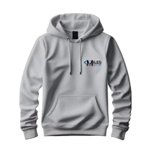 Grey Hoodie with MilesIT Logo