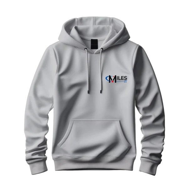Grey Hoodie with MilesIT Logo