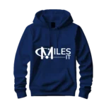 Blue Hoodie with MilesIT Logo