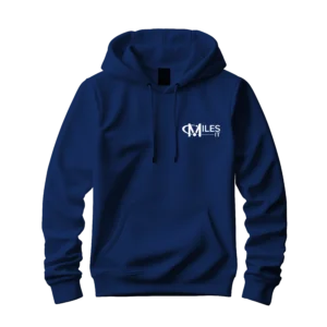 Blue Hoodie with MilesIT Small Logo