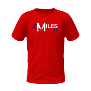 Round Neck Red T-shirt with MilesIT Logo