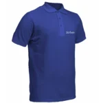 Blue Polo T-Shirt with Small Striven Logo