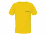 Round Neck Yellow T-shirt with Striven Small Logo