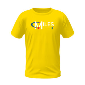 Round Neck Yellow T-shirt with MilesIT Logo