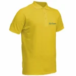 Yellow Polo T-Shirt with Small Striven Logo