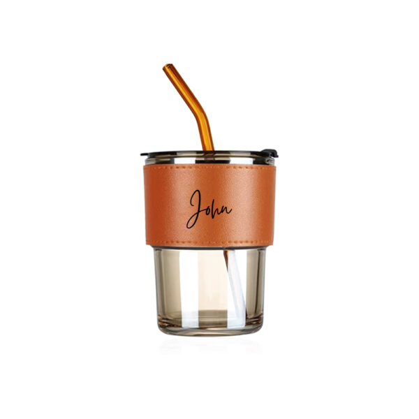 Glass with MilesIT Logo & Personalized Name