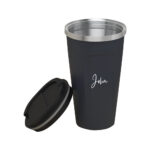 Black Tumbler with Striven Logo & Personalized Name