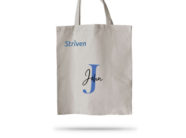 Tote Bag with Striven logo & Personalized Name