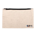 White Canvas Pouch with MilesIT Logo