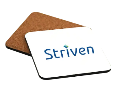 Square Coaster with Striven Logo