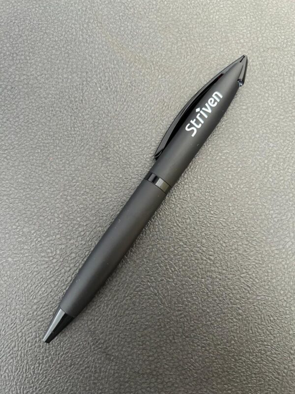 Black Premium Quality Gel Pen with Striven Logo