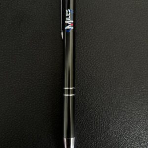 Black Round Ball Pen with Miles Logo