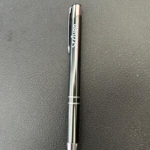Black Round Ball Pen with Striven Logo