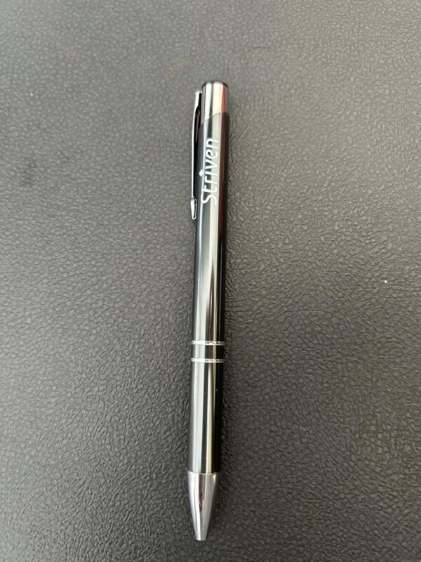 Black Round Ball Pen with Striven Logo