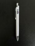 White Square Ball Pen with Miles Logo