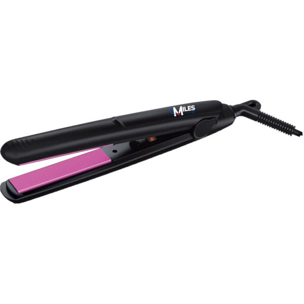 BRANDED HAIR IRON WITH MILES LOGO