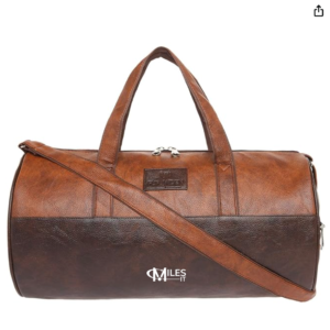 Duffel bag brown with MILES logo