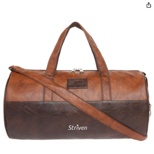 Duffel bag brown with STRIVEN logo