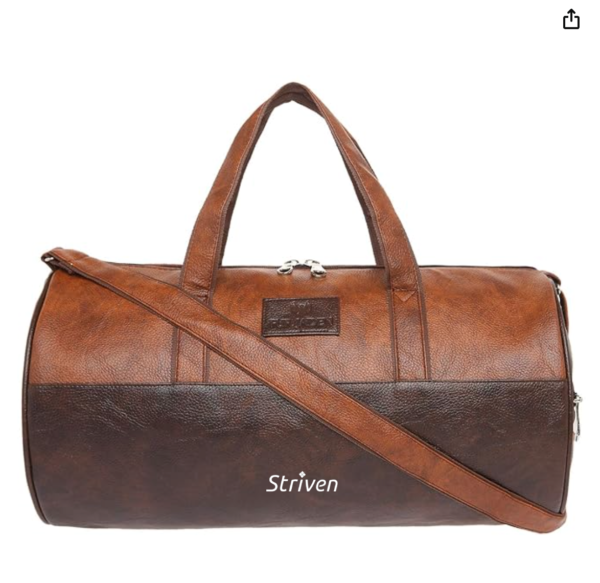 Duffel bag brown with STRIVEN logo