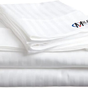 BRANDED (W)400 TC Pure 100% Cotton Bedsheet Set with MILES