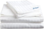 BRANDED (W)400 TC Pure 100% Cotton bedsheet set with STRIVEN