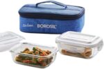 Borosil - Prime Glass Lunch Box with Striven Logo