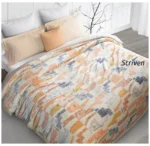 MYTRIDENT Home Essential Flannel Printed Blanket for Winter Double Size (220 cm x 240 cm), 290 GSM, Logan WITH striven LOGO