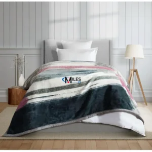 MYTRIDENT Home Essential Soft Sanctuary Single Blanket, Nolan WITH MILES IT LOGO