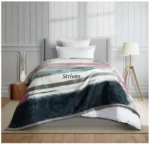MYTRIDENT Home Essential Soft Sanctuary Single Blanket, Nolan WITH striven LOGO