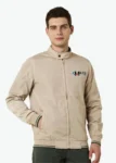 Allen Solly Men's Polyester Casual Jacket | Regular Fit High Neck | Standard Length with milesIT logo