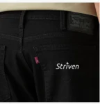 Levi's Men's 517 Black Bootcut Fit Mid-Rise Jeans Striven Logo