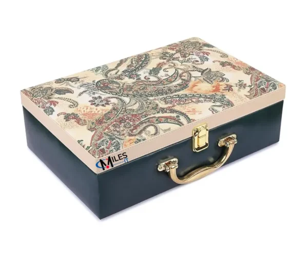 Premium Pu Leather Bangle Box For Women MilesIT Logo